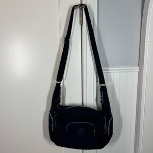 Kipling Erica Europa Dark Navy Blue Crossbody Shoulder Bag travel school neutral